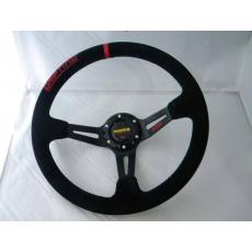 MOMO方向盤(pán) 14英寸絨皮/PVC方向盤(pán) 賽車(chē)改裝方向盤(pán)