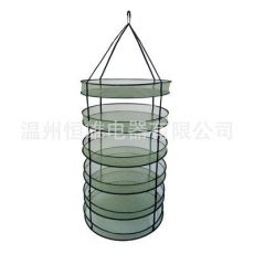 6層環(huán)形可折疊重型懸掛式晾曬網(wǎng)，可折疊網(wǎng)狀水耕干燥晾曬網(wǎng)水培