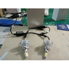 30w LED汽車大燈 太陽(yáng)花燈 H1 H7 無(wú)風(fēng)扇自體散熱