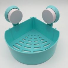 浴室三角強(qiáng)力吸盤(pán)塑料置物架 衛(wèi)生間壁掛浴室角架