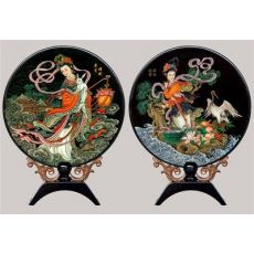 漆器小臺屏 嫦娥奔月 中國特色 外事商務(wù)禮品 仿古小屏風